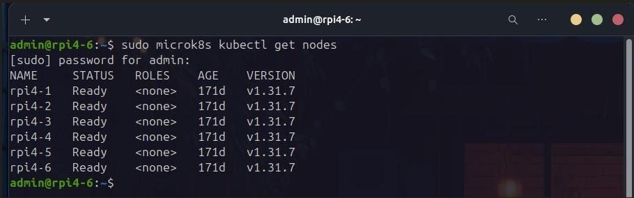 Zoznam IP adries prvkov klastra